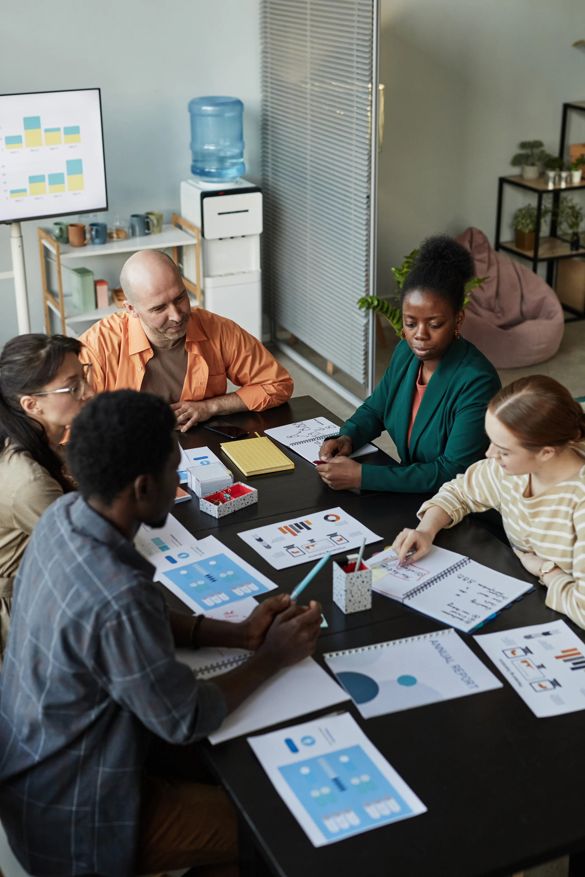 Diverse Business Team Sharing Ideas In Meeting